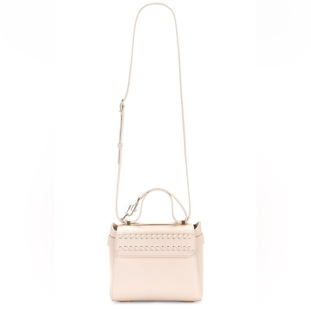 Chloé Nacha Small Top Handle Leather Bag in beige nude NWT - Picture 4 of 16